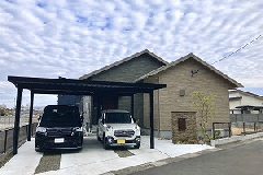 ミサワホームのご新築を引き立てるシンプル×上質な外構デザイン　鹿児島県霧島市Y様邸