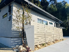 ナチュラルモダンな外構が完成　門まわりからお庭までトータル施工　新富町　G様邸