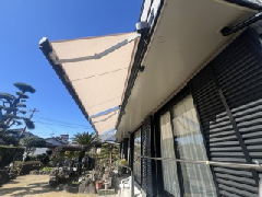 電動オーニングで快適な日よけ空間に～日南市W様邸～