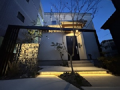 帰るのが楽しみになる家へ　夜ver 新築外構～鹿児島市O様邸～