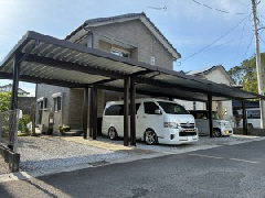 広々とした5台分カーポート設置工事～宮崎市N様邸～