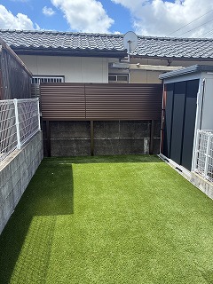 お庭の”ちょっと気になる''を目隠しフェンスで解決‼＠宮崎市K様邸