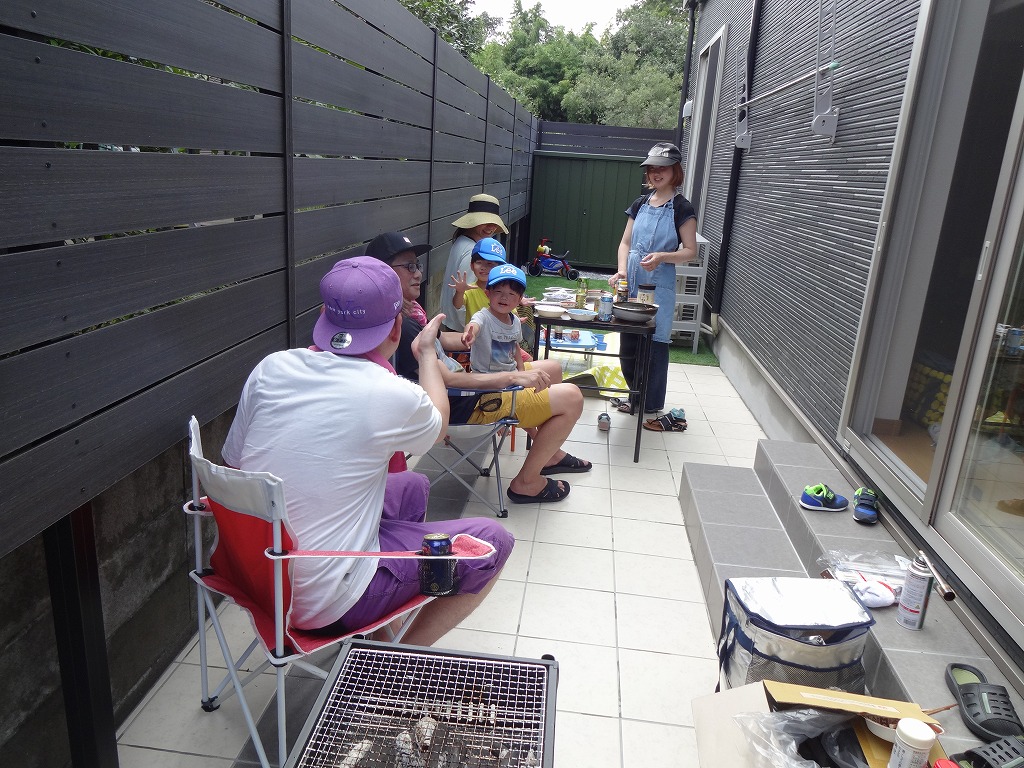 タイルテラスでBBQ 宮崎市