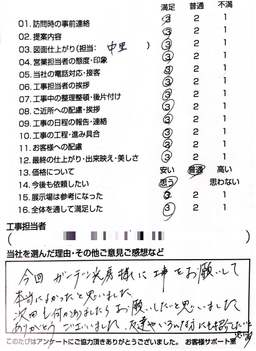 お客様の声