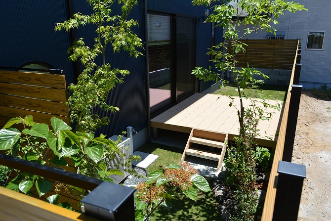 ガーデン光房、エクステリア、新築外構、外構、YKKAP、お庭