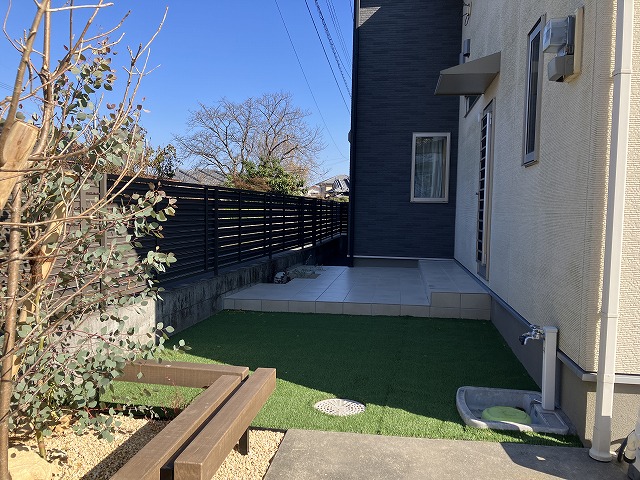 子育て世代でも、無理なく使えるお庭へ　姶良市A様邸