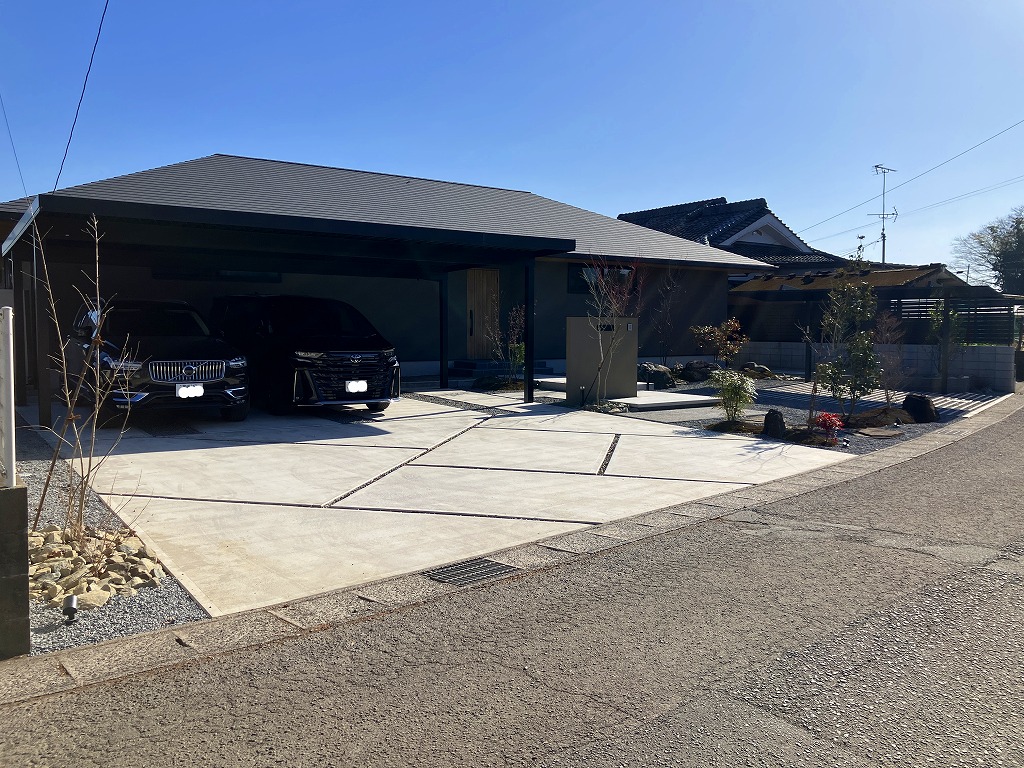 住友林業の家 新築外構 二世帯