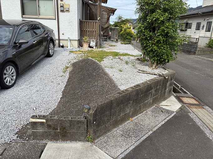 ローコストで駐車スペースを増やしたい！環境変化に対応！田野町N様邸
