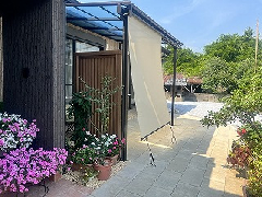 日除けと目隠しで明るく心地よいお庭へ ～西都市Y様邸～